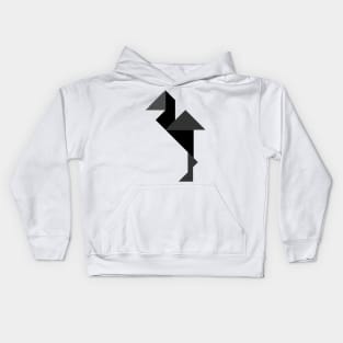 Abstract bird Kids Hoodie